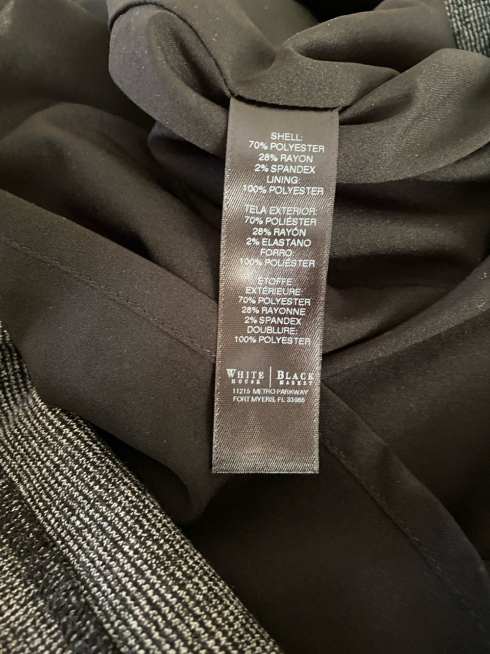White House Black Market Colorblock Sheath Dress Size 2 Gray & Black Dress - Picture 10 of 10